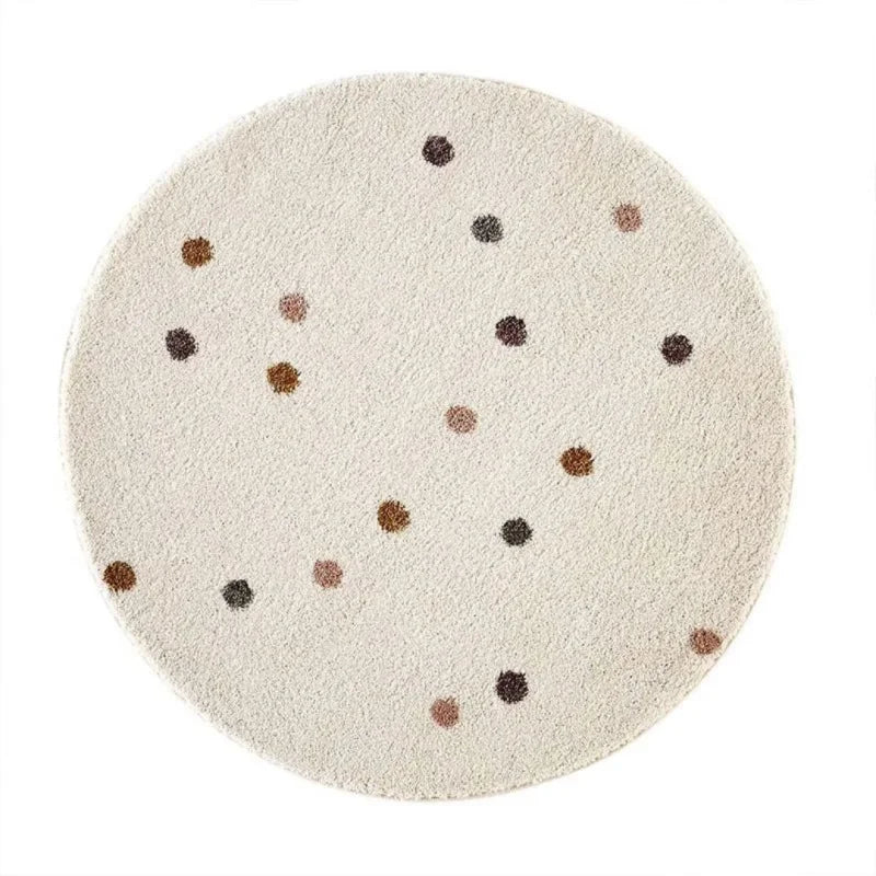 Tapete Redondo Infantil Colorido com Bolinhas Lenogue - Conforto e Alegria para o Seu Pequeno