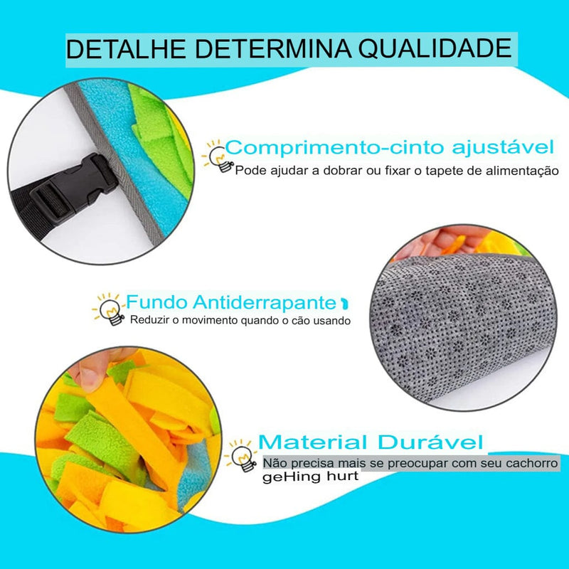 Tapete Olfativo Pet 5 em 1: Estimule o Apetite e Promova Brincadeiras