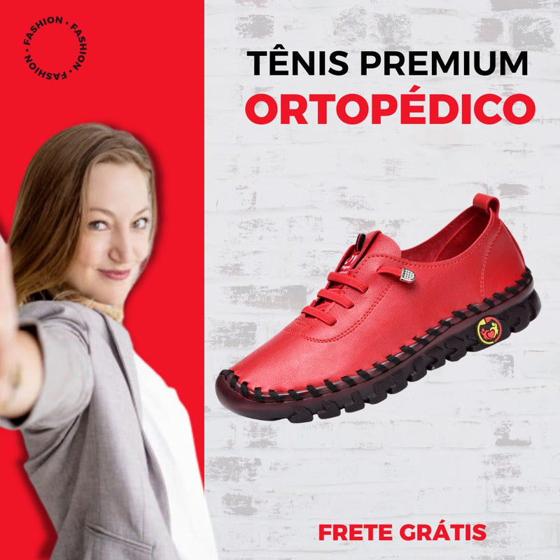 Tênis Idosa Ortopédico Feminino - Premium