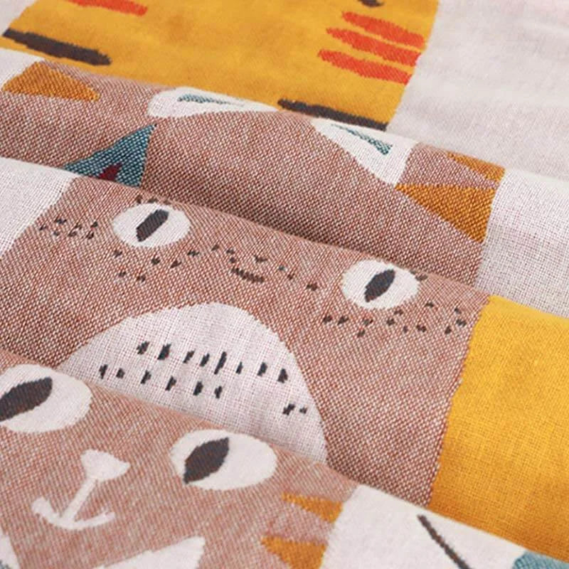 Toalha Infantil Gatinho Com Estampa Macia para Conforto e Diversão