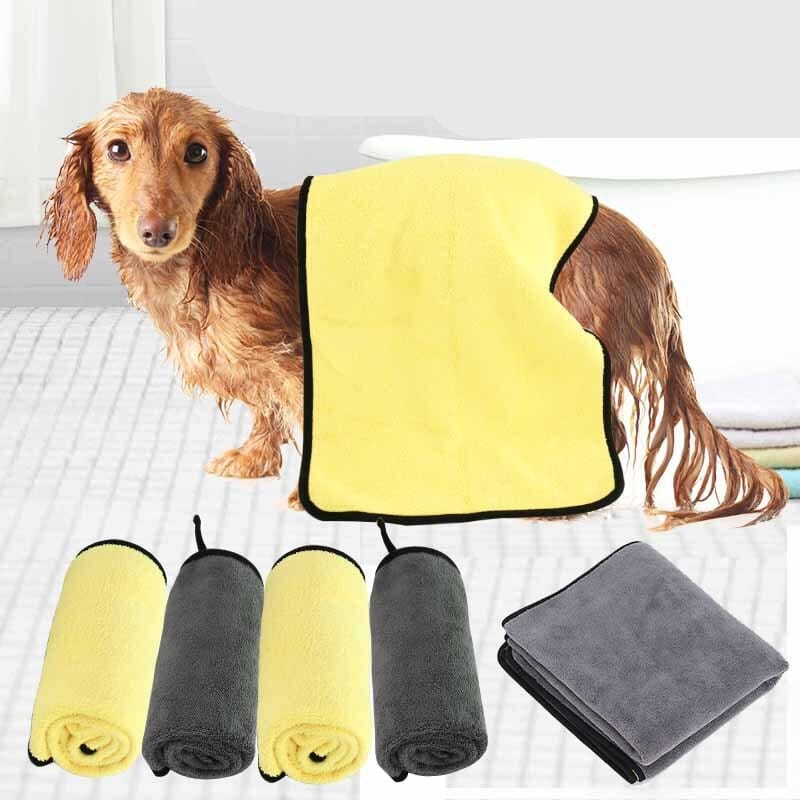 Toalha Absorvente para Pets – Secagem Ágil e Conforto Aconchegante Após o Banho