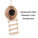 Refúgio Confortável de Madeira para Hamsters, Chinchilas e Porquinhos-da-Índia