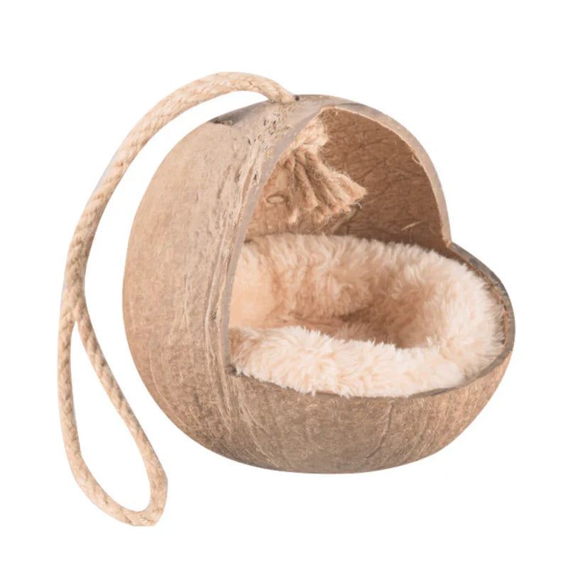 Refúgio Confortável de Madeira para Hamsters, Chinchilas e Porquinhos-da-Índia