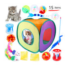 Refúgio Interativo para Gatos com 15 Brinquedos Diversão e Estímulo