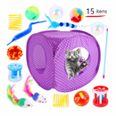 Refúgio Interativo para Gatos com 15 Brinquedos Diversão e Estímulo