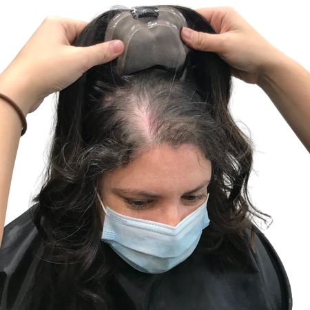 Topo de Cabeça - Fibra Orgânica Para Alopecia, Falhas, Cabelos Ralos e com Queda