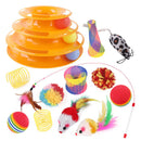 Torre Interativa de Bolinhas para Gatos - Diversão e Estímulo com 13 Itens