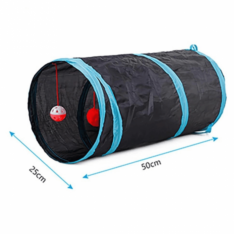 Túnel Interativo para Gatos com 22 Brincadeiras que Estimulam a Diversão