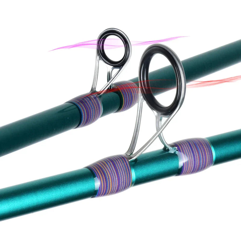 Vara De Pesca Fuji 4 Partes Em Fibra De Carbono – Conforto E Leveza Nos Seus Momentos À Beira-Mar (1.8m E 2.1m)