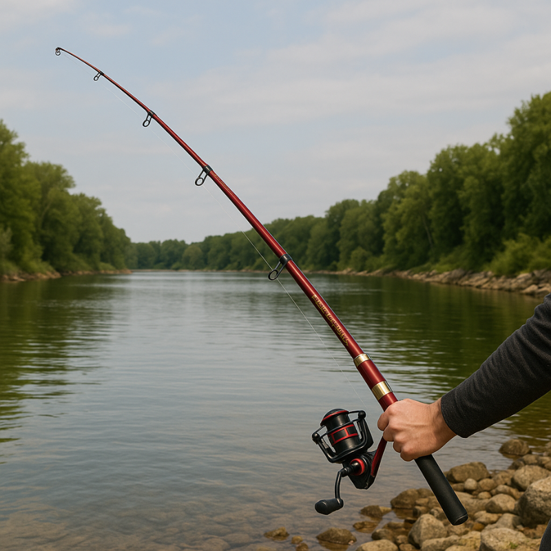 Vara de Pesca de Carbono 20kg – Performance e Leveza em 1,8m, 2,1m e 2,4m