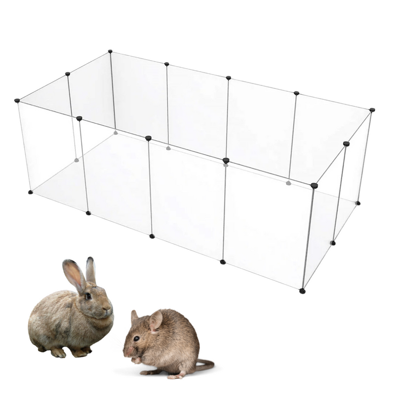 Cercadinho Dobrável e Desmontável Para Conforto de Coelhos e Roedores