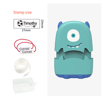 Carimbo Personalizável para Roupas - Transforme a Organização e Identificação do Seu Dia a Dia