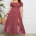 Vestido Floral Longo Plus Size Ciganinha