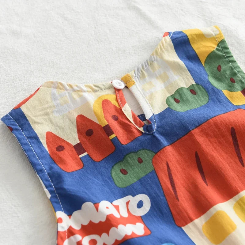 Vestido Infantil Chiara Estampado: Estilo e Conforto para o Dia a Dia