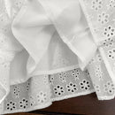 Vestido Infantil Filomena em Laise Branco - Conforto e Elegância para Momentos Especiais