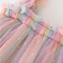 Vestido Infantil de Tule Colorido para Momentos Mágicos