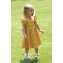 Vestido Infantil Ruffles Sem Manga com Laço Costas - Conforto e Estilo para Pequenas