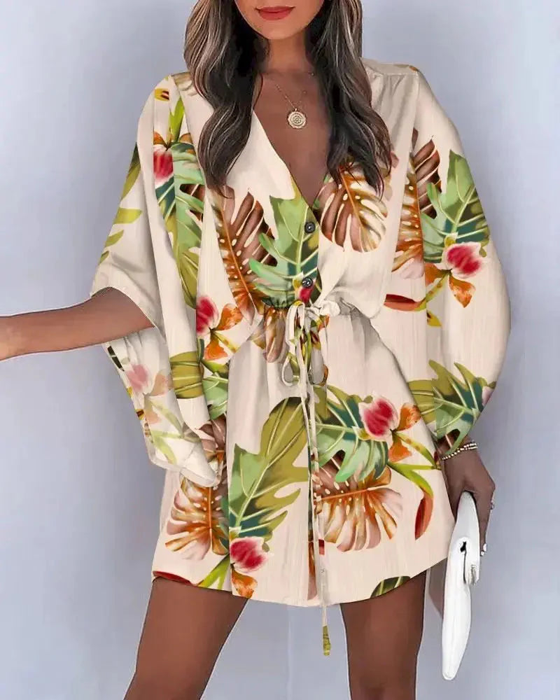 Vestido Kimono Acinturado Patrícia + Brinde Exclusivo