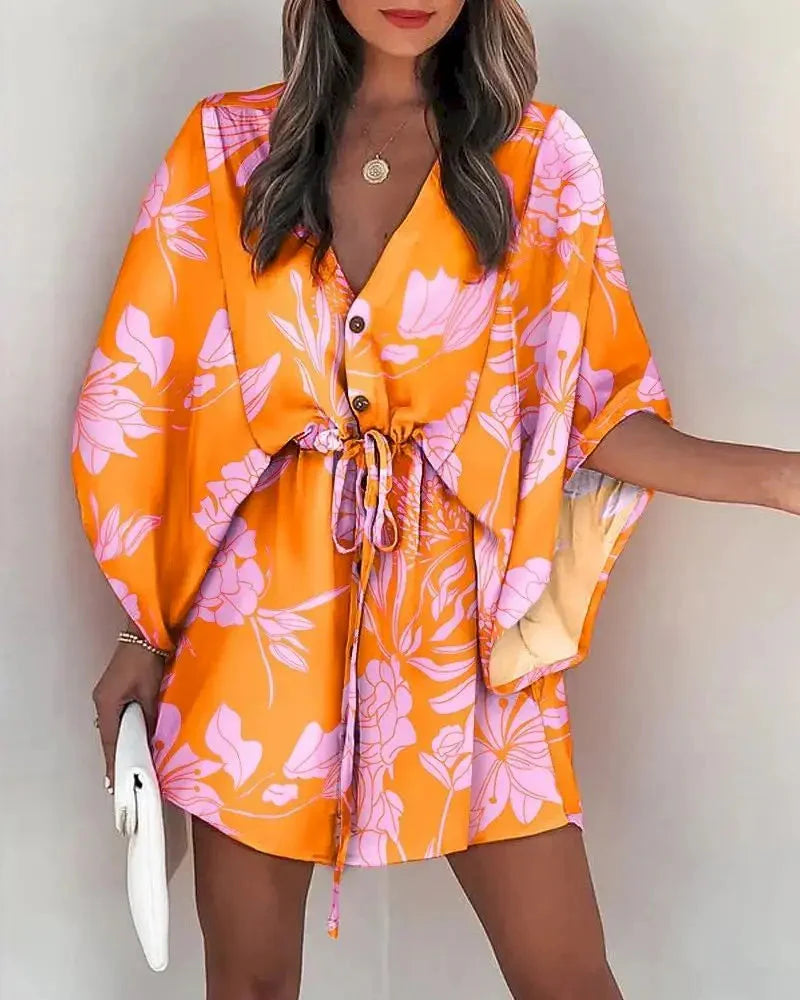 Vestido Kimono Acinturado Patrícia + Brinde Exclusivo