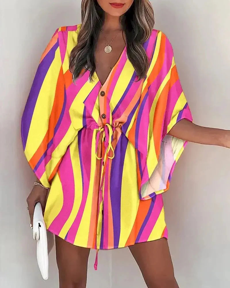 Vestido Kimono Acinturado Patrícia + Brinde Exclusivo