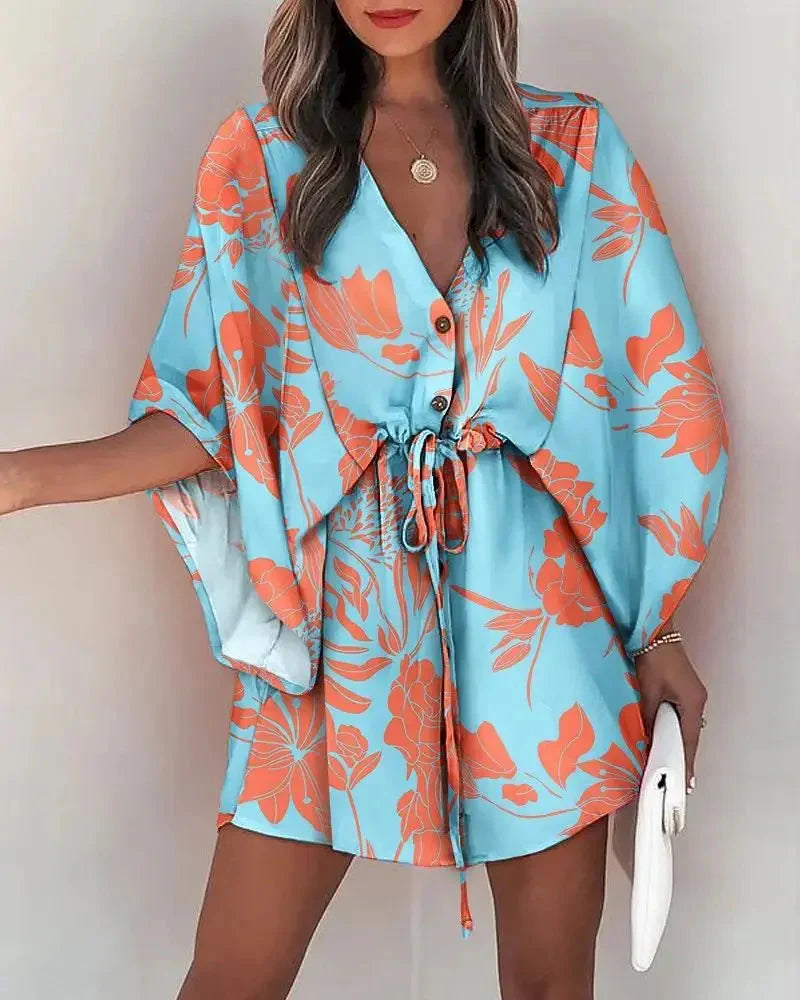 Vestido Kimono Acinturado Patrícia + Brinde Exclusivo