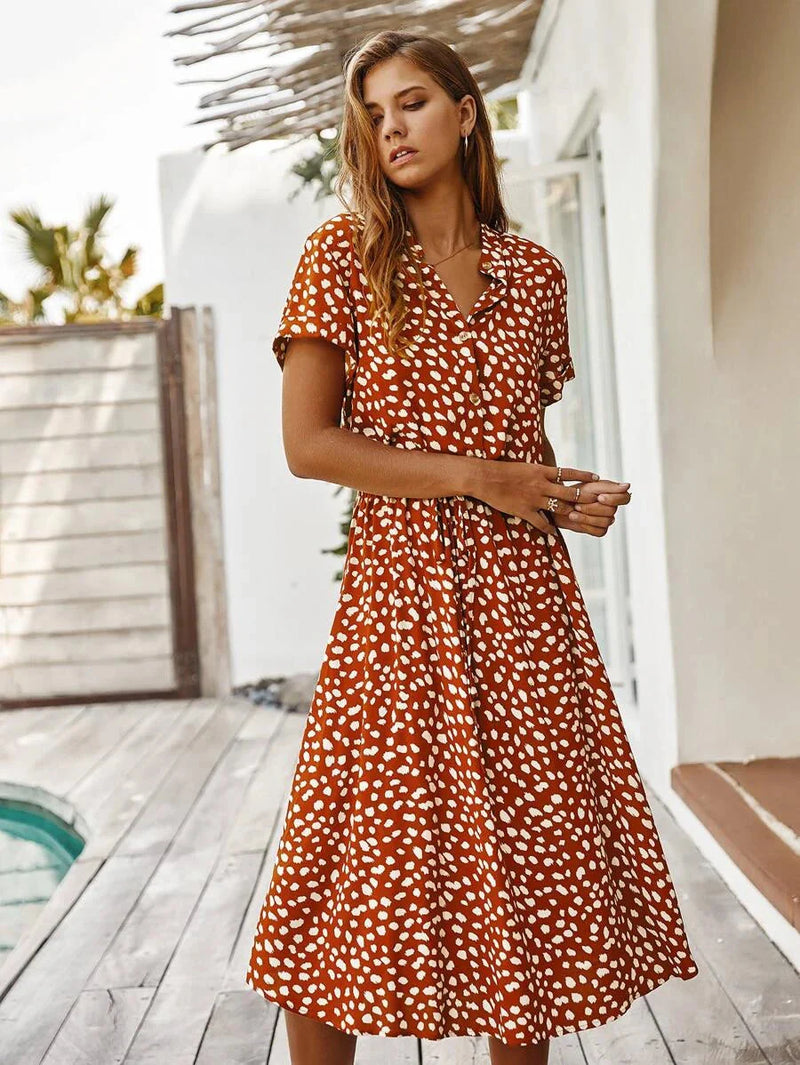 Vestido Midi Multicolorido Zara - Moda Verão