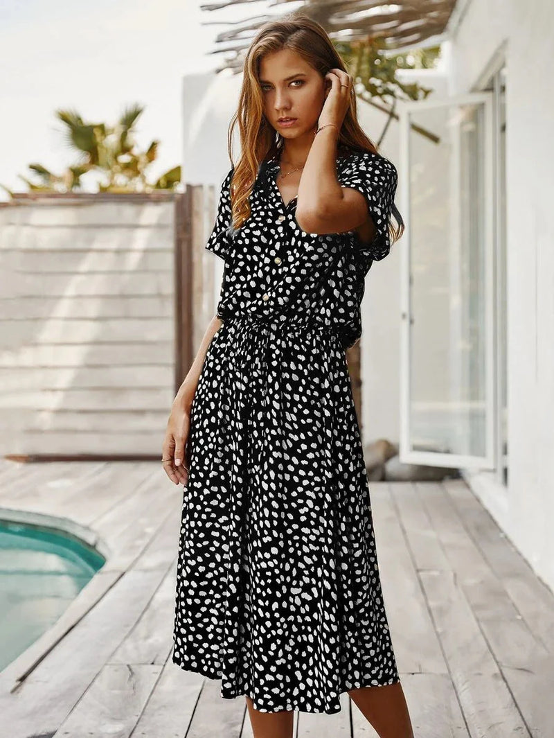 Vestido Midi Multicolorido Zara - Moda Verão