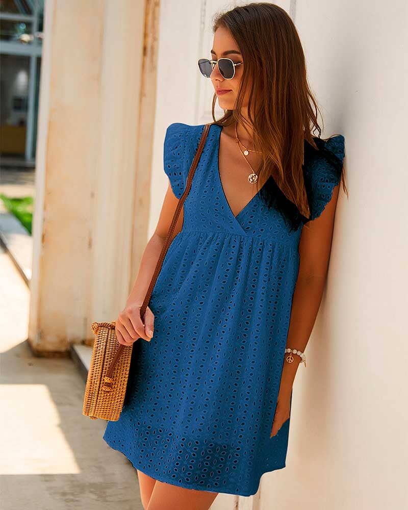 Vestido Soltinho Curto com Shorts Integrado